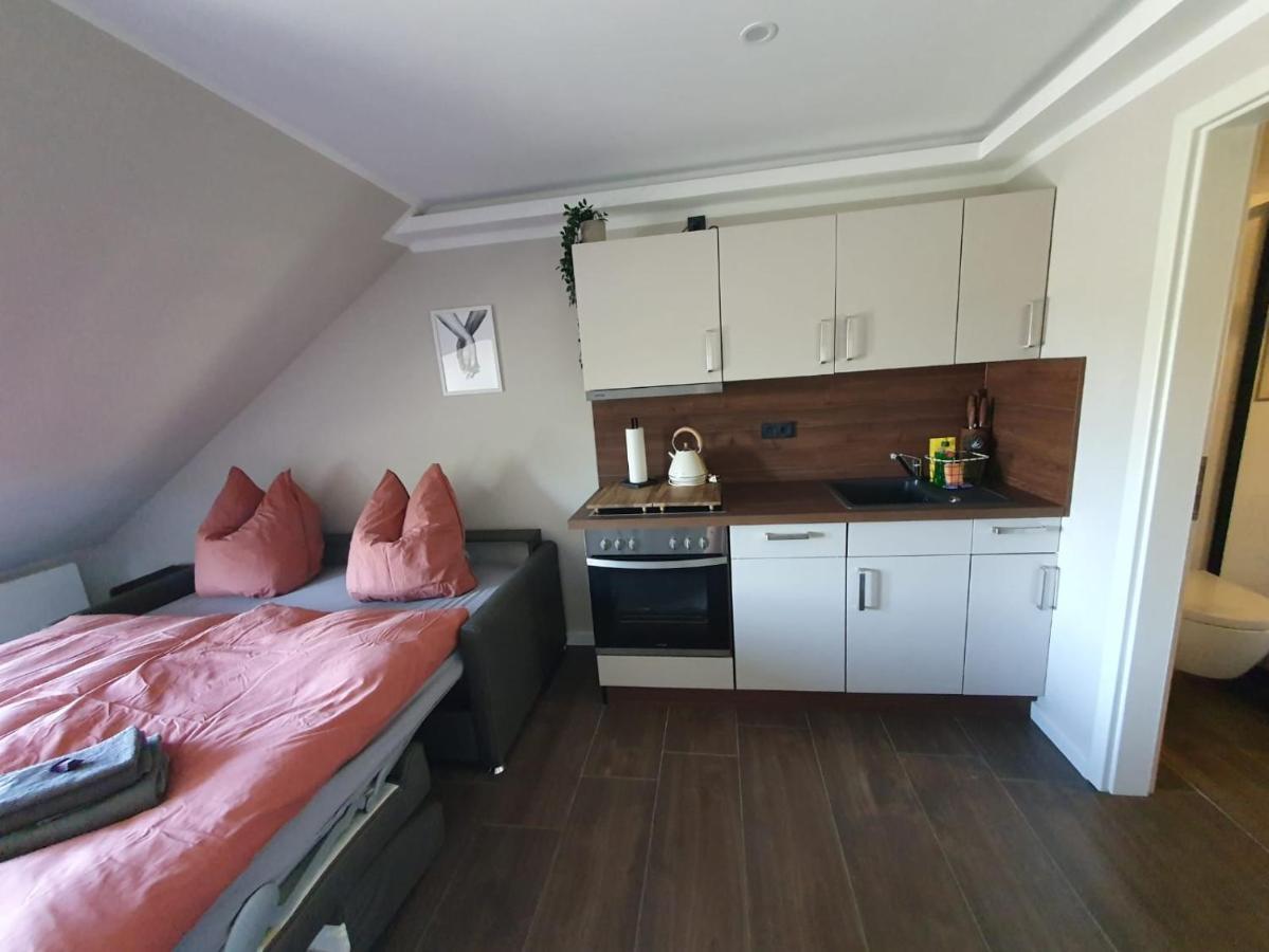 Neumuehler Hof- Ferienwohnung "Benjamin" Mit Grosser Privater Dachterasse Und Guter Anbindung In Die City Schwerin  Eksteriør billede